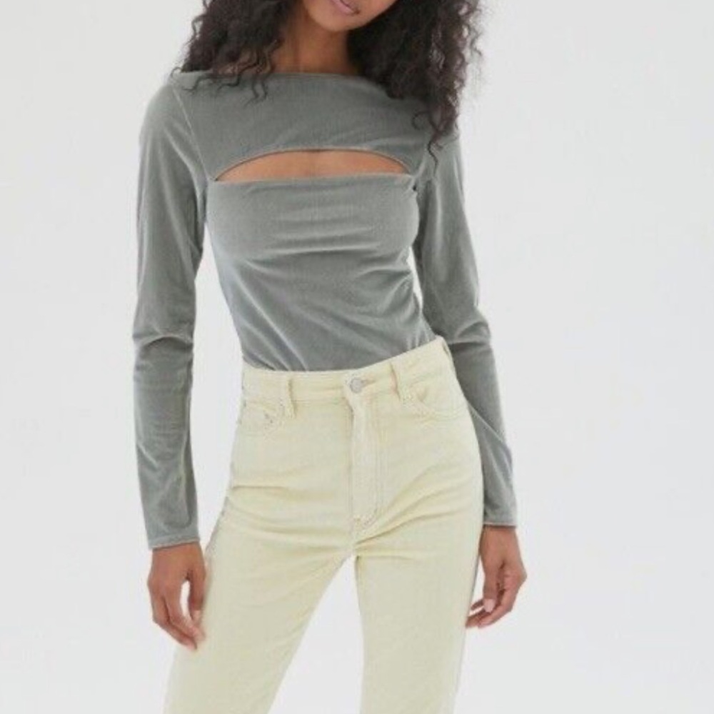 URBAN OUTFITTERS Out From Under Peek Velvet Bodysuit